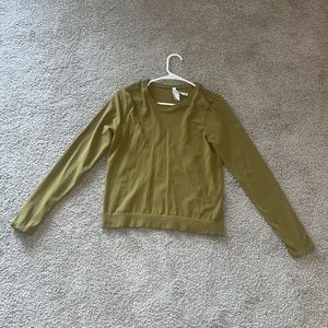 Athleta Size Small Long Sleeve Olive Green